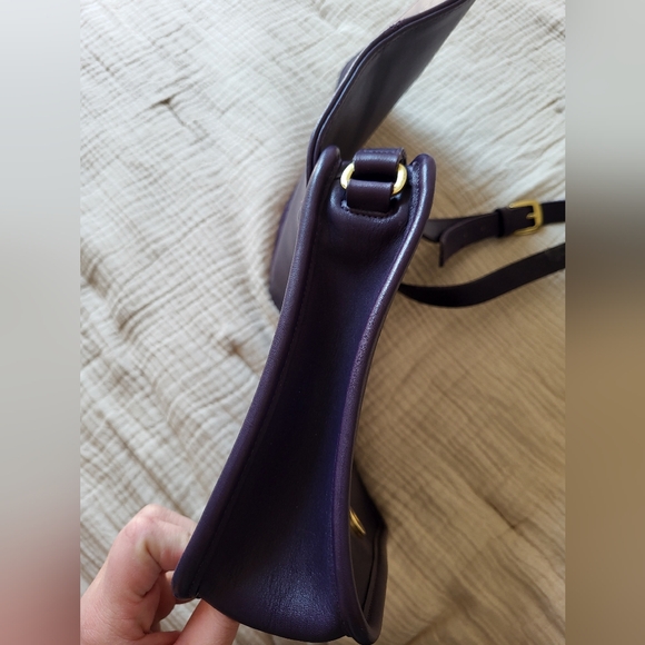 RARE VINTAGE COACH Ink (Dark Purple) Tribecca Flap 9092 - Picture 8 of 16